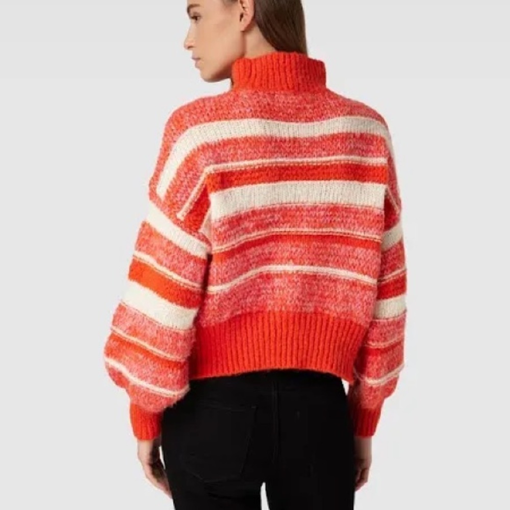 Vero Moda Vibrant Orange Knit Sweater, VERO MODA Sweater 'KAMMA' in Orange SizeM - Picture 4 of 11